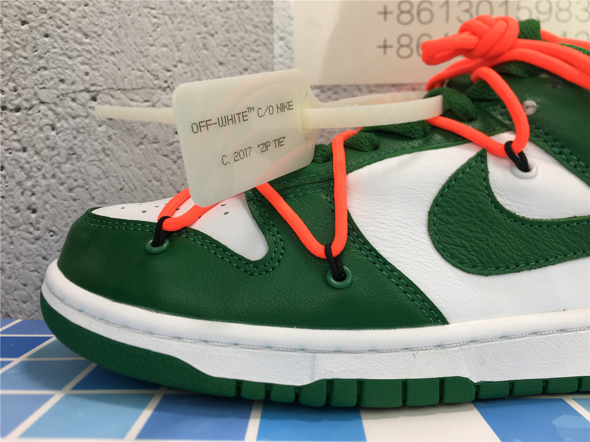 OFF-WHITE x Dunk Low Pine Green CT0856-100